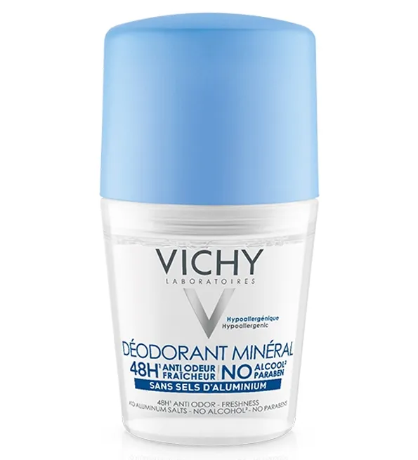 Vichy Déodorant Minéral Roll-On 48H – 50 ml -20%