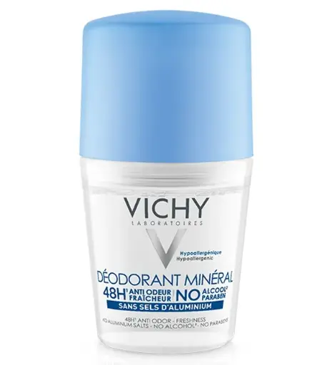 Vichy Déodorant Minéral Roll-On 48H – 50 ml -20%
